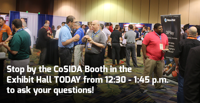 Stop By The CoSIDA Booth at #CoSIDA17 Today at 12:30 PM